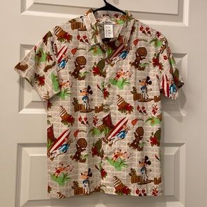 DIsney Parks Polynesian Hawaiian Shirt-Child XL/Adult XS